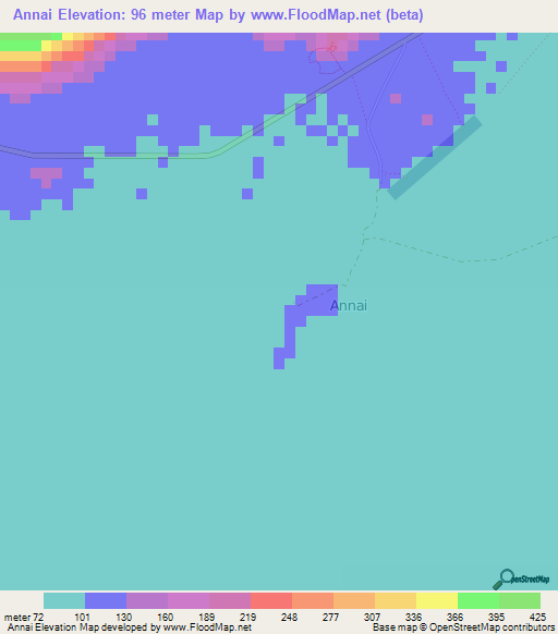 Annai,Guyana Elevation Map