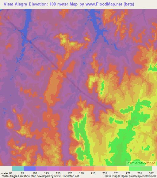 Vista Alegre,Brazil Elevation Map