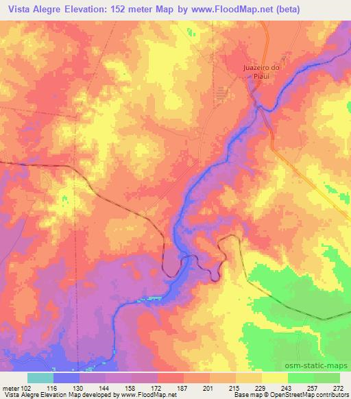 Vista Alegre,Brazil Elevation Map