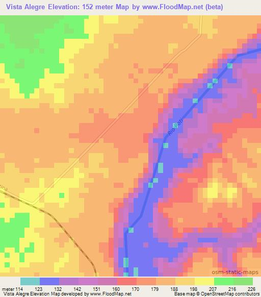 Vista Alegre,Brazil Elevation Map