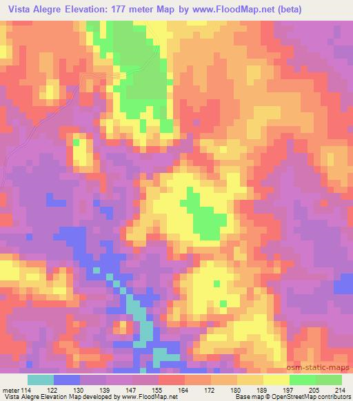 Vista Alegre,Brazil Elevation Map