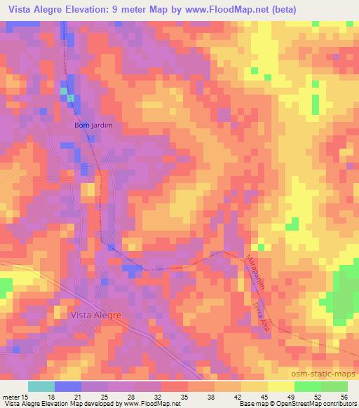 Vista Alegre,Brazil Elevation Map