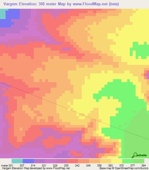 Vargem,Brazil Elevation Map