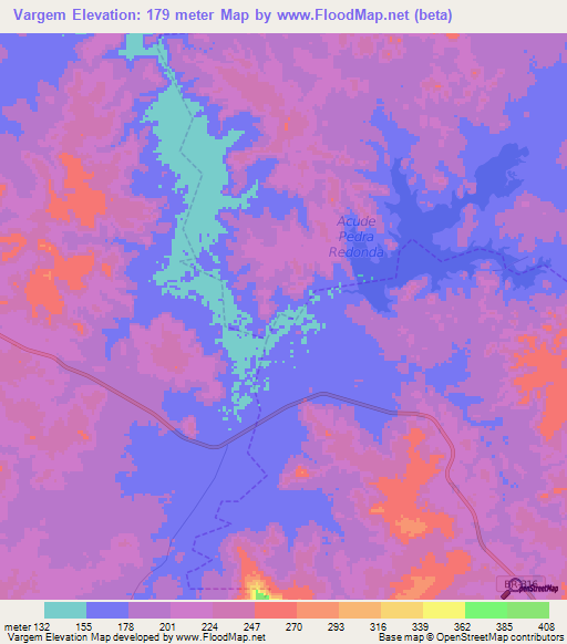 Vargem,Brazil Elevation Map