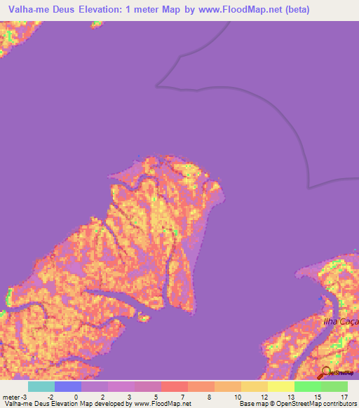 Valha-me Deus,Brazil Elevation Map