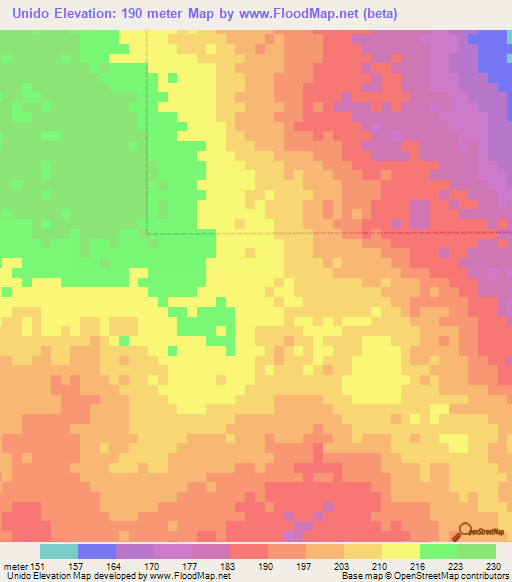 Unido,Brazil Elevation Map