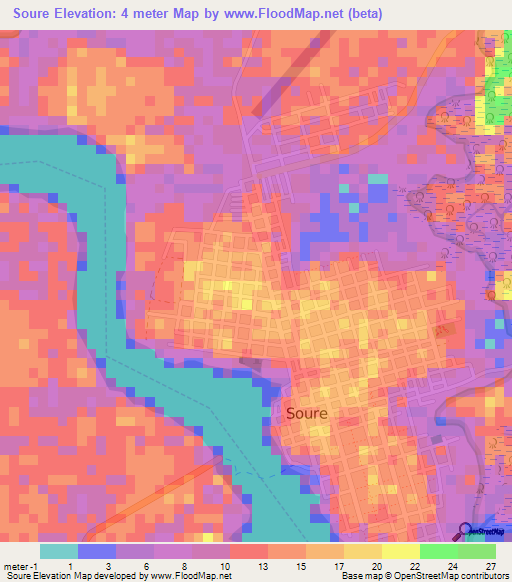 Soure,Brazil Elevation Map