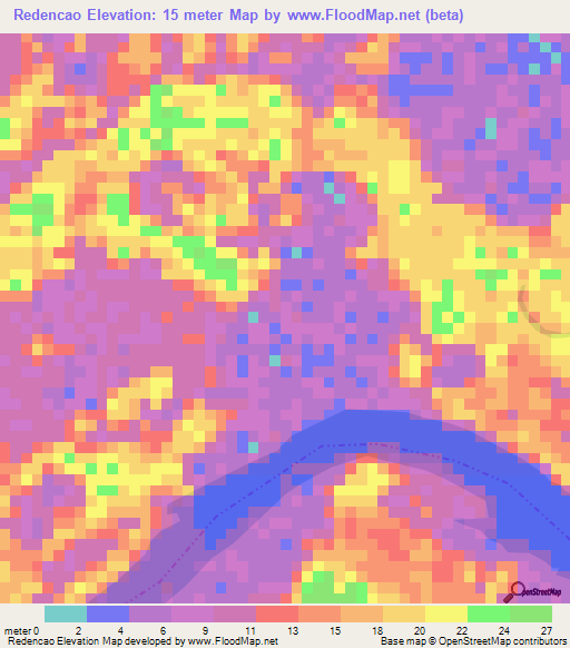 Redencao,Brazil Elevation Map