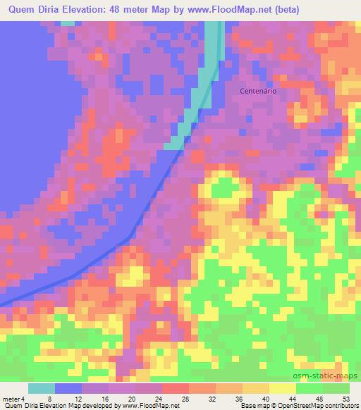 Quem Diria,Brazil Elevation Map