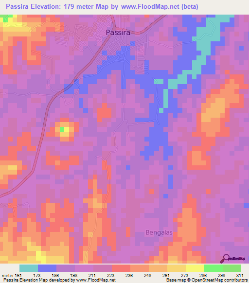 Passira,Brazil Elevation Map