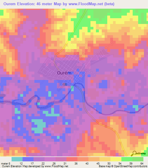 Ourem,Brazil Elevation Map