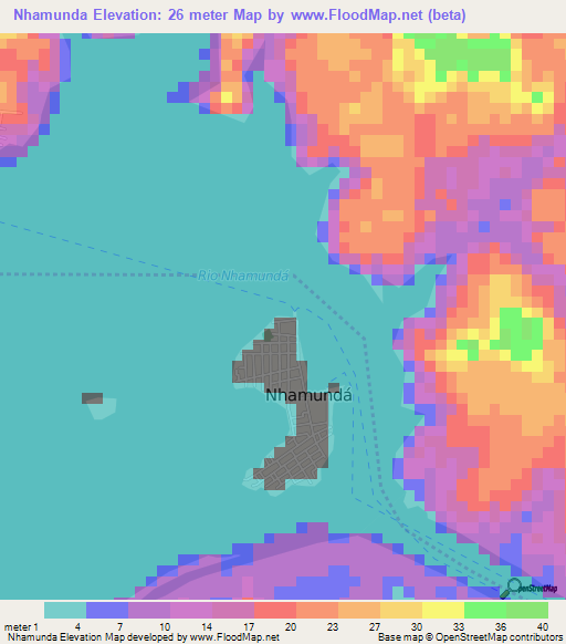 Nhamunda,Brazil Elevation Map