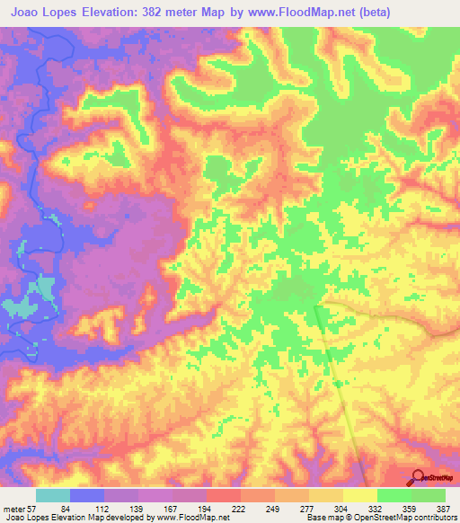 Joao Lopes,Brazil Elevation Map