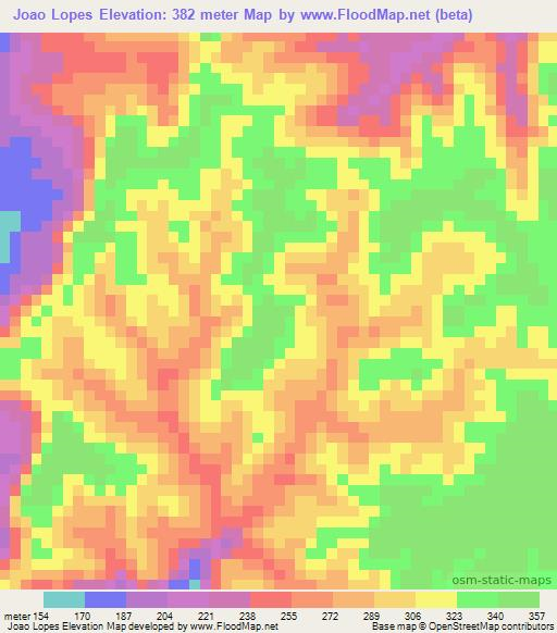 Joao Lopes,Brazil Elevation Map