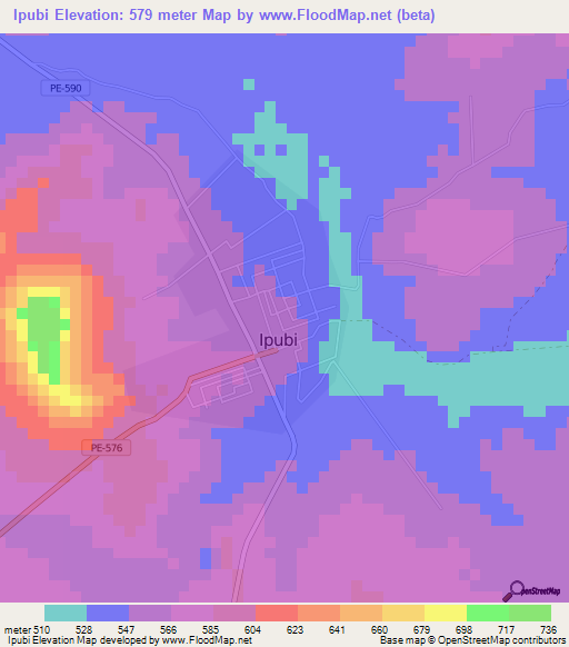 Ipubi,Brazil Elevation Map