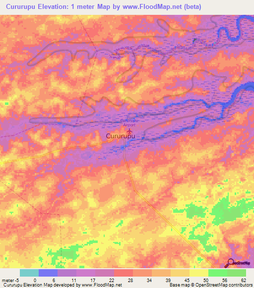 Cururupu,Brazil Elevation Map