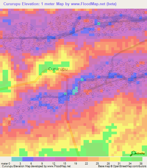 Cururupu,Brazil Elevation Map