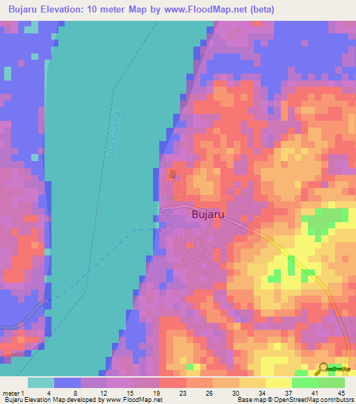 Bujaru,Brazil Elevation Map