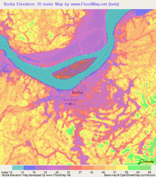 Borba,Brazil Elevation Map