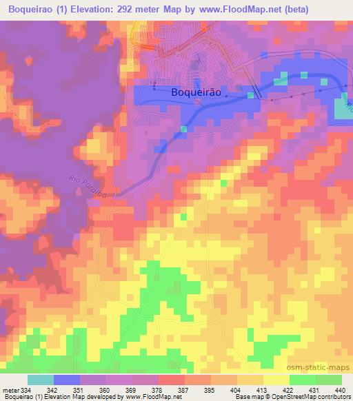 Boqueirao (1),Brazil Elevation Map