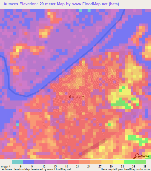 Autazes,Brazil Elevation Map