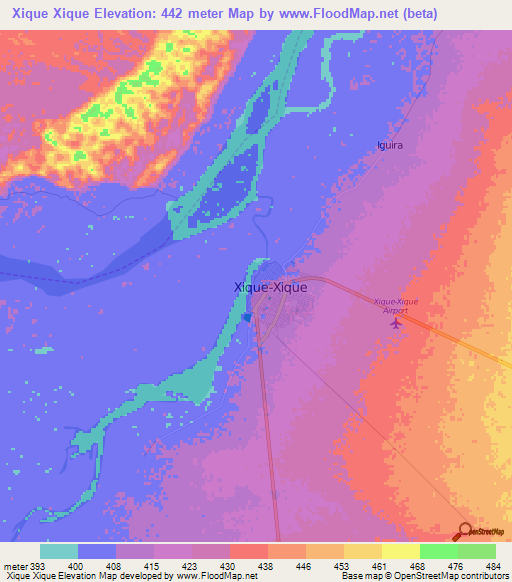 Xique Xique,Brazil Elevation Map