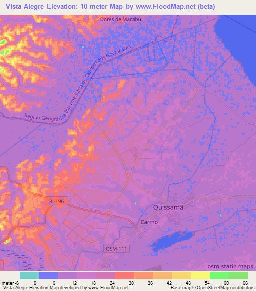 Vista Alegre,Brazil Elevation Map