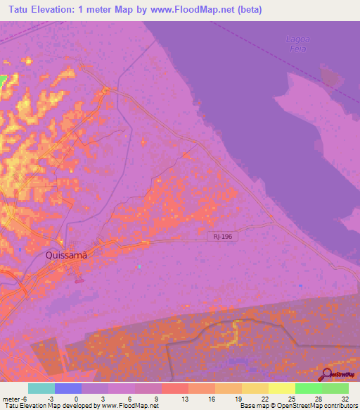 Tatu,Brazil Elevation Map