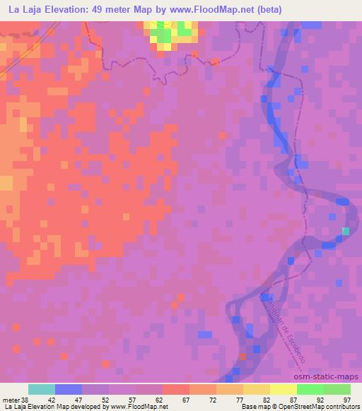 La Laja,Mexico Elevation Map