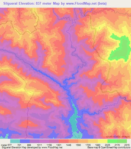 Silgueral,Dominican Republic Elevation Map