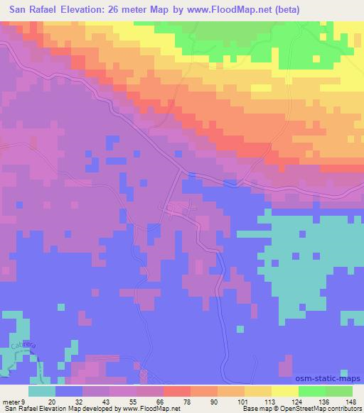 San Rafael,Dominican Republic Elevation Map