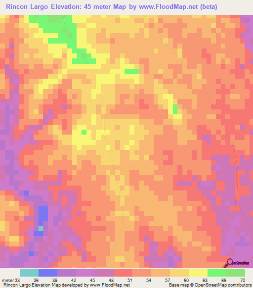 Rincon Largo,Dominican Republic Elevation Map