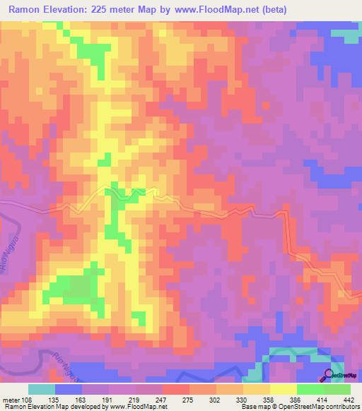 Ramon,Dominican Republic Elevation Map