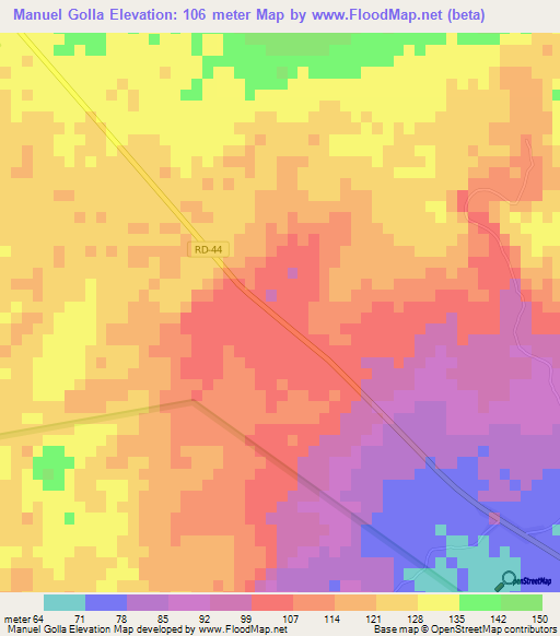 Manuel Golla,Dominican Republic Elevation Map