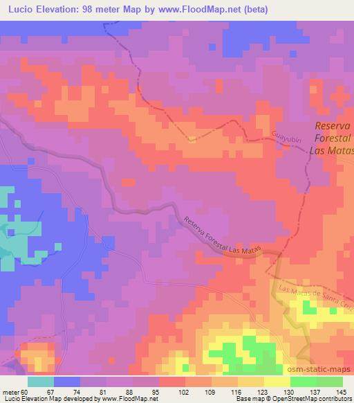 Lucio,Dominican Republic Elevation Map