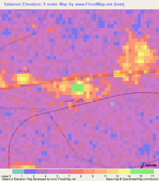 Salamun,Egypt Elevation Map