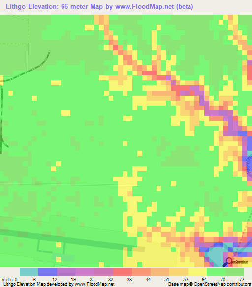 Lithgo,Dominican Republic Elevation Map