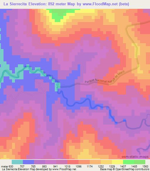 La Sierrecita,Dominican Republic Elevation Map