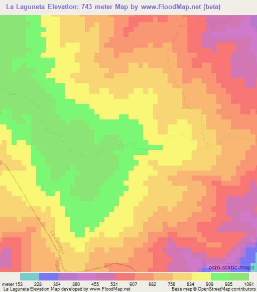 La Laguneta,Dominican Republic Elevation Map