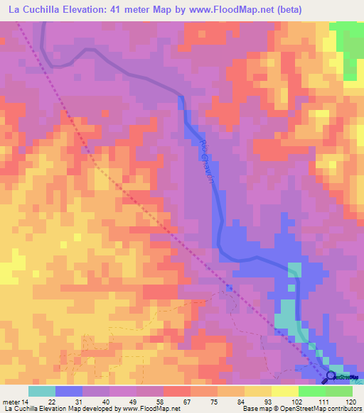 La Cuchilla,Dominican Republic Elevation Map