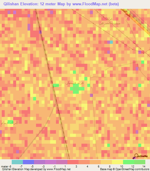 Qilishan,Egypt Elevation Map