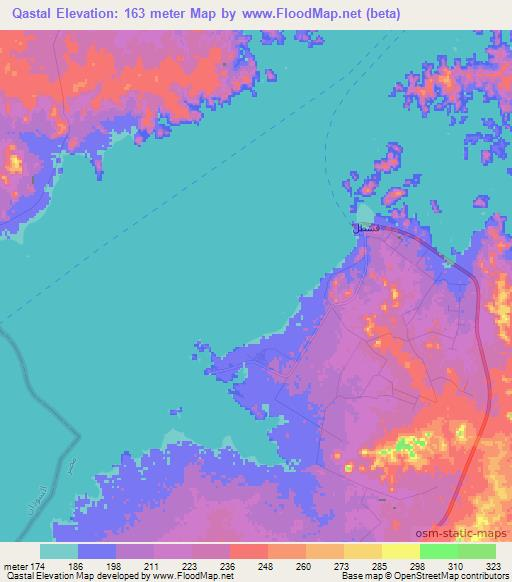 Qastal,Egypt Elevation Map