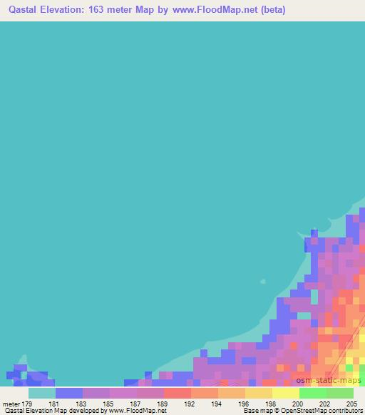 Qastal,Egypt Elevation Map