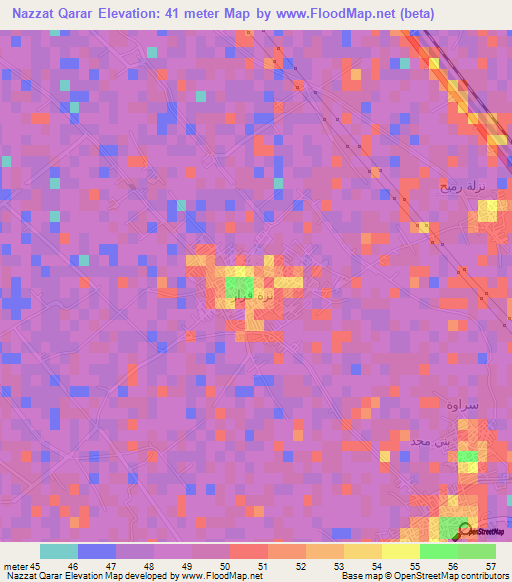 Nazzat Qarar,Egypt Elevation Map