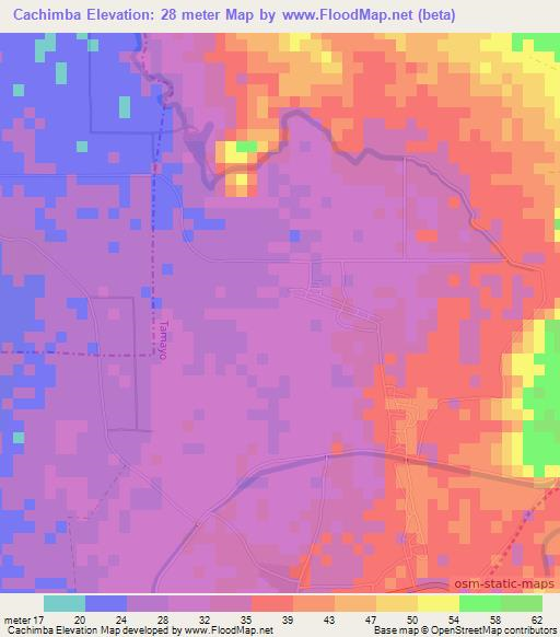 Cachimba,Dominican Republic Elevation Map