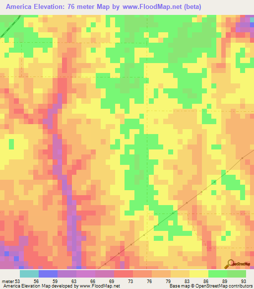 America,Dominican Republic Elevation Map