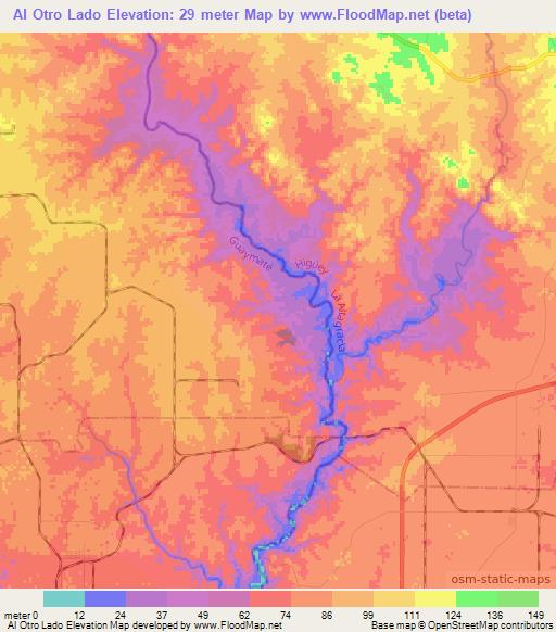 Al Otro Lado,Dominican Republic Elevation Map