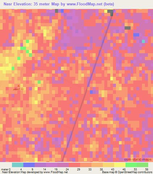 Nasr,Egypt Elevation Map