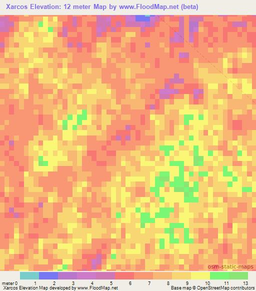 Xarcos,Mexico Elevation Map