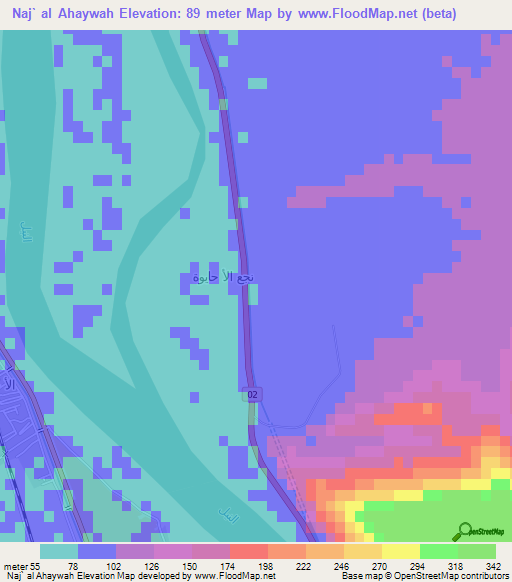 Naj` al Ahaywah,Egypt Elevation Map